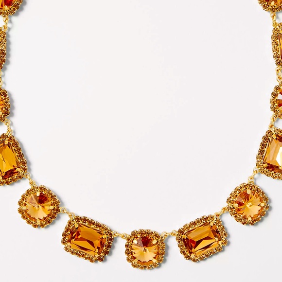 NWT Ann Taylor Crystal Textured Necklace - Picture 3 of 3